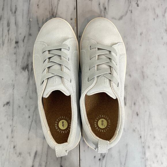 Revitalign Malibu Misty Oatmeal Shimmer Sneakers Women’s 9.5D Orthopedic Shoes - Picture 7 of 10